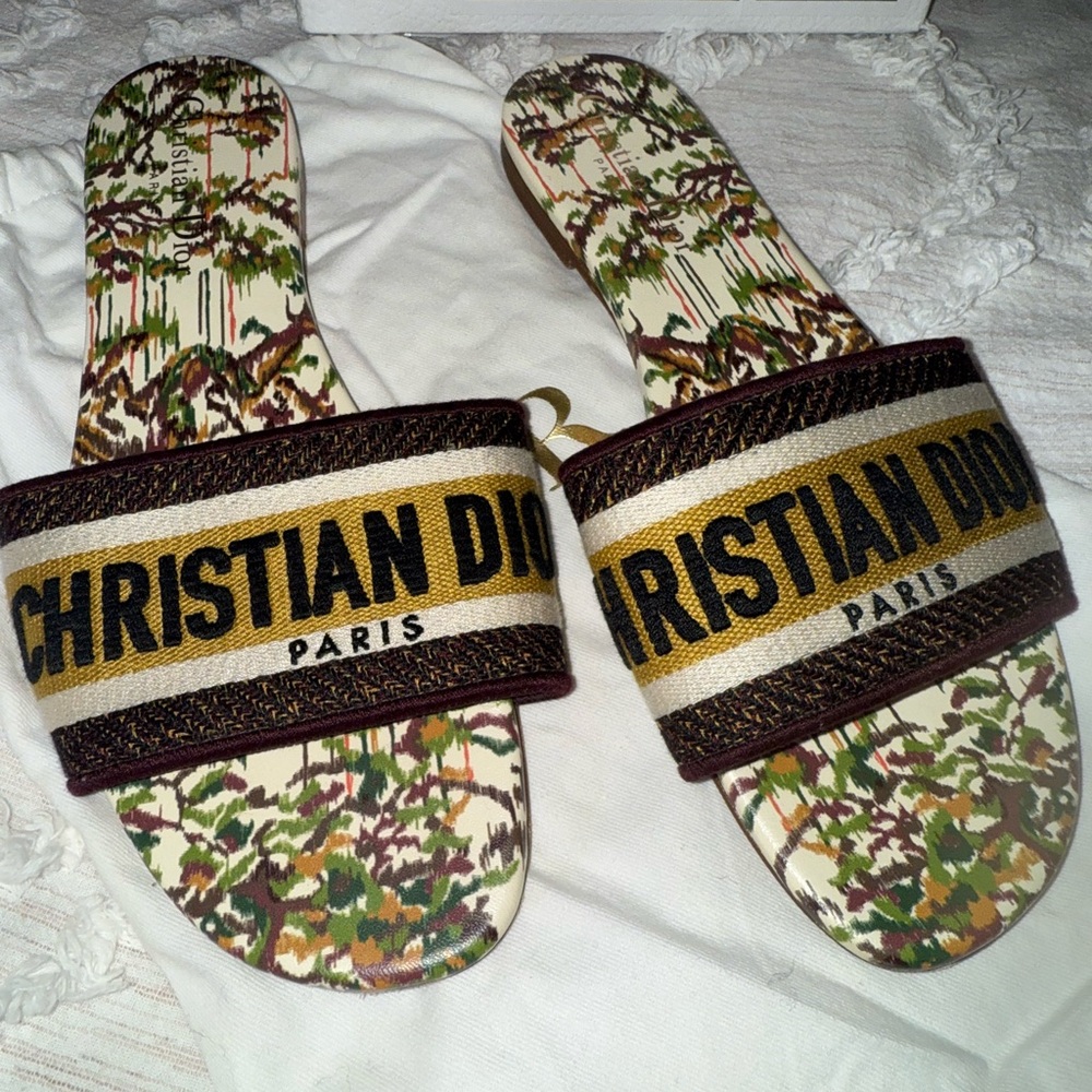 Dior Camouflage Floral Slides - Picture 3 of 8
